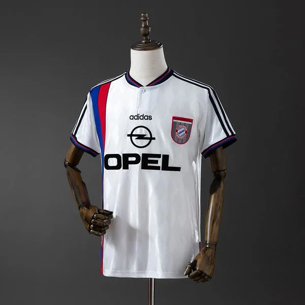 Camiseta de fútbol Bayern Munich 1996/98 VISITANTE MANGA CORTA VERSION FAN